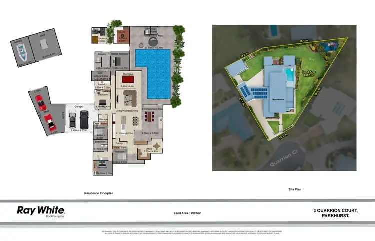 Floorplan of Homely house listing, 3 Quarrion Court, Parkhurst QLD 4702