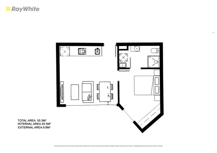 Floorplan of Homely apartment listing, 205/1344 Dandenong Road, Hughesdale VIC 3166