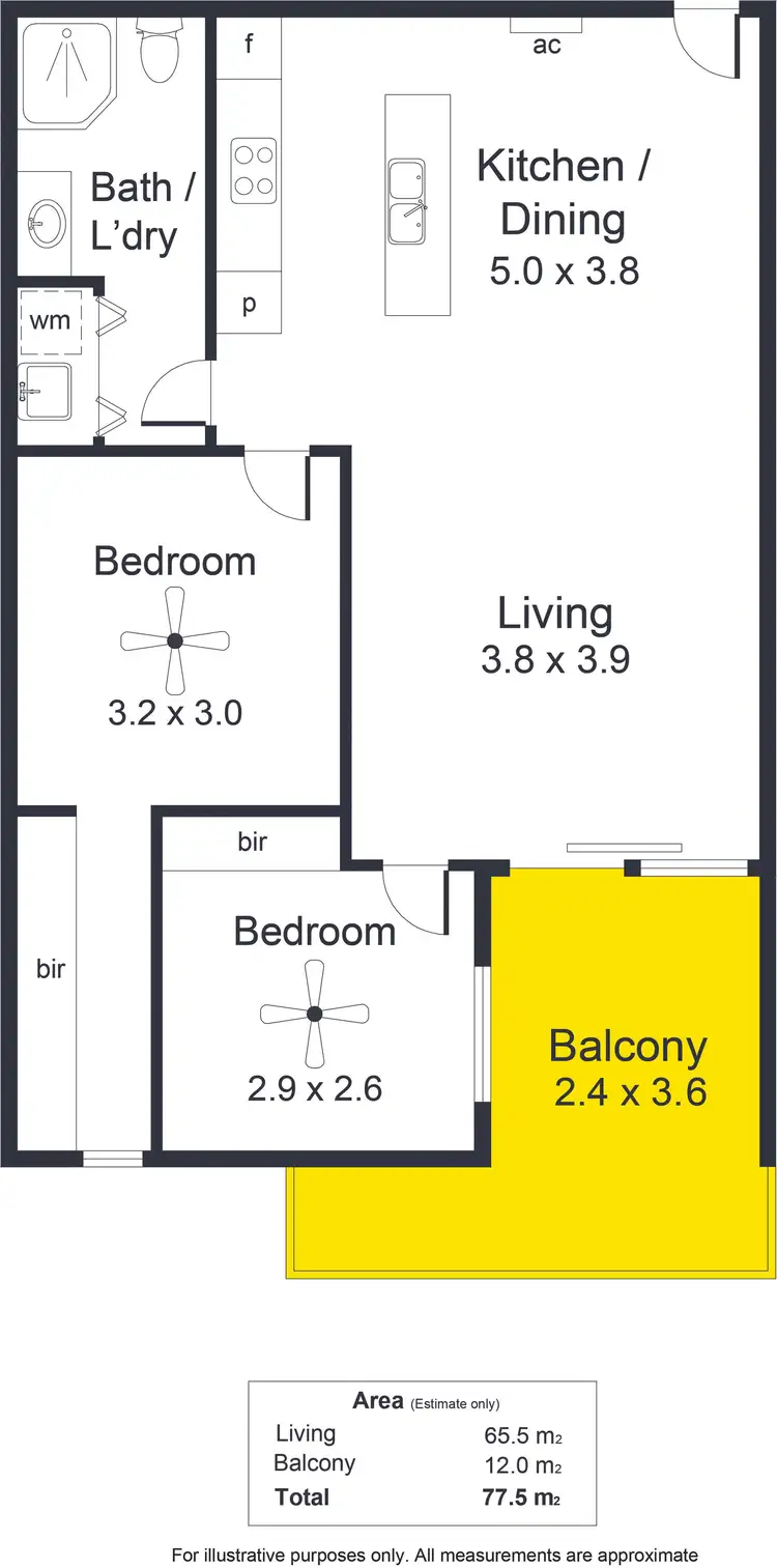 Floorplan of Homely apartment listing, 5/130 Gilles Street, Adelaide SA 5000