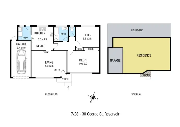 Floorplan of Homely unit listing, 7/28-30 George Street, Reservoir VIC 3073
