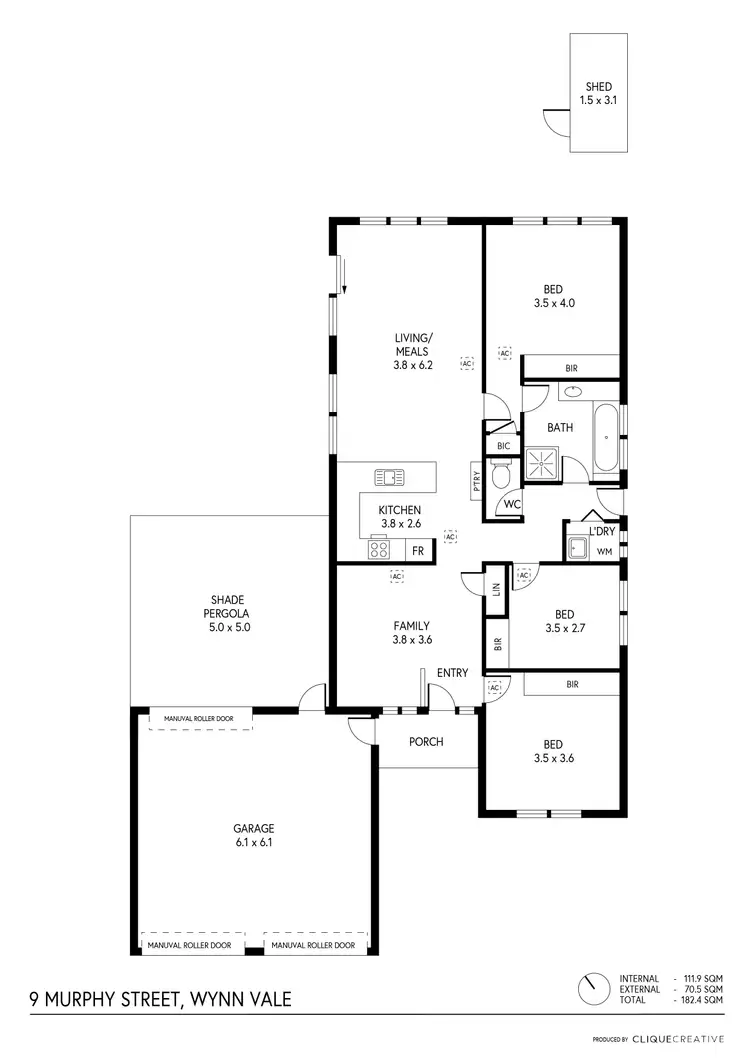 Floorplan of Homely house listing, 9 Murphy Street, Wynn Vale SA 5127