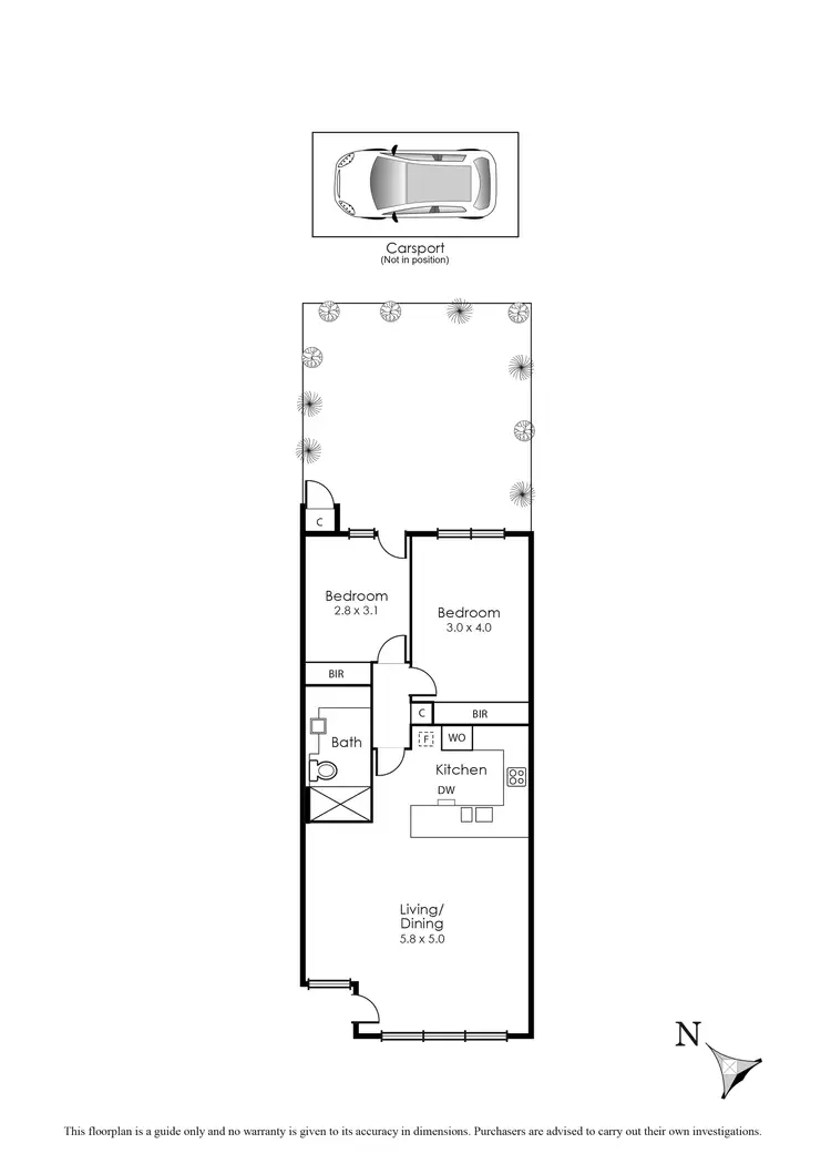 Floorplan of Homely unit listing, 18/128-130 Beach Road, Parkdale VIC 3195