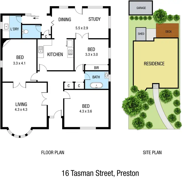 Floorplan of Homely house listing, 16 Tasman Street, Preston VIC 3072