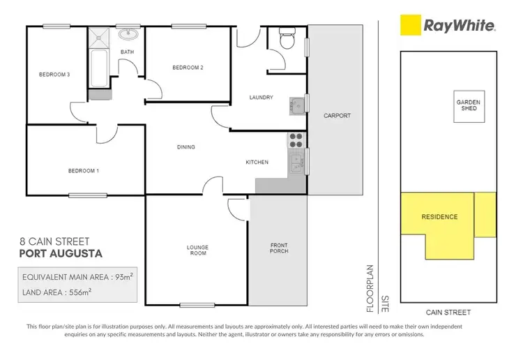 Floorplan of Homely house listing, 8 Cain Street, Port Augusta SA 5700