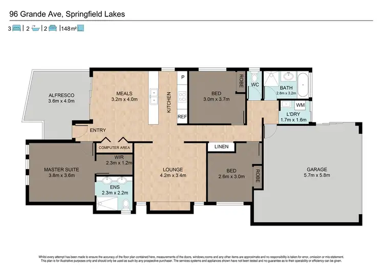 Floorplan of Homely house listing, 96 Grande Avenue, Springfield Lakes QLD 4300