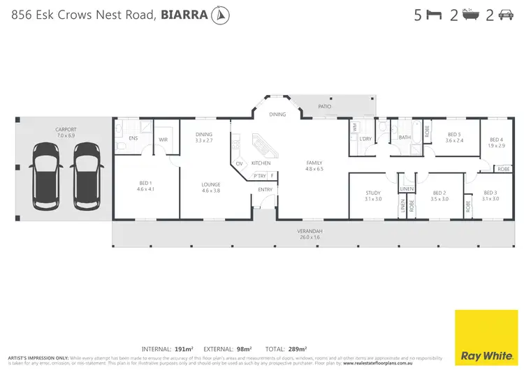 Floorplan of Homely house listing, 856 Esk Crows Nest Road, Biarra QLD 4313