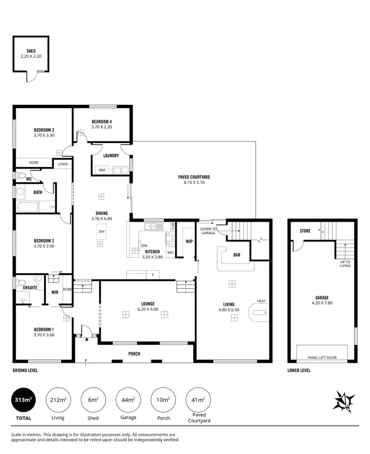 Floorplan of Homely house listing, 24 Elmgrove Street, Aberfoyle Park SA 5159