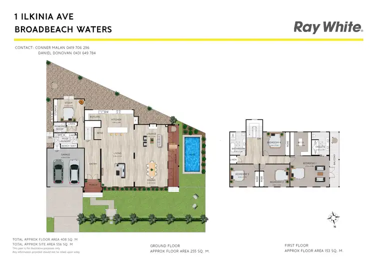 Floorplan of Homely house listing, 1 Ilkinia Avenue, Broadbeach Waters QLD 4218