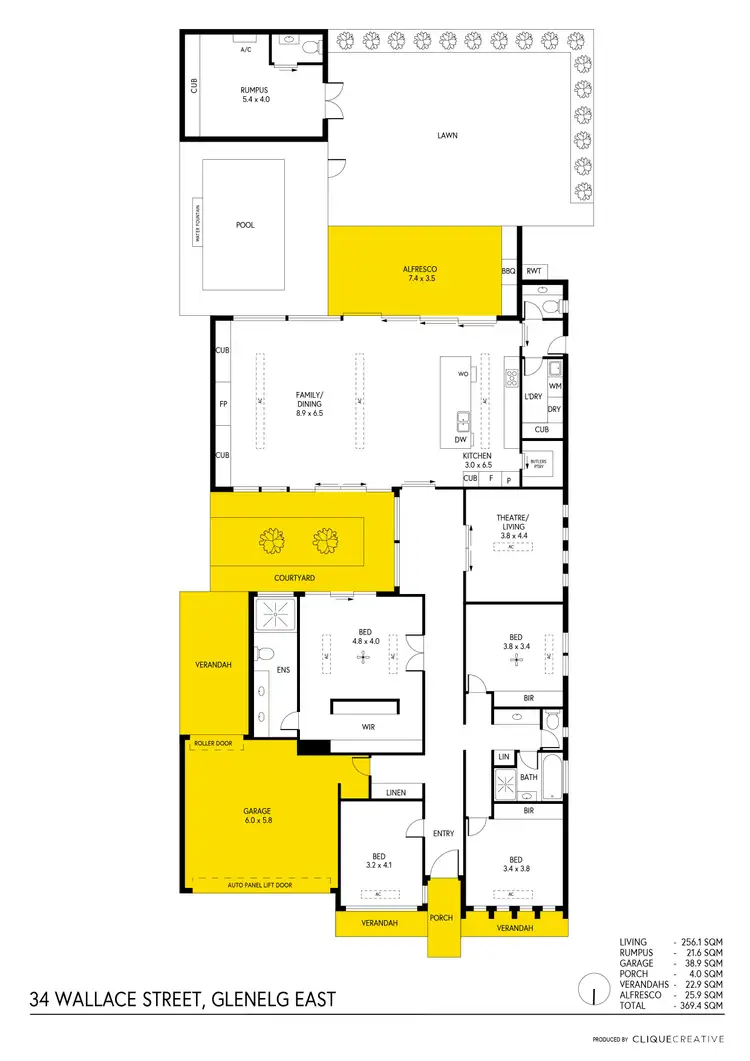 Floorplan of Homely house listing, 34 Wallace Street, Glenelg East SA 5045