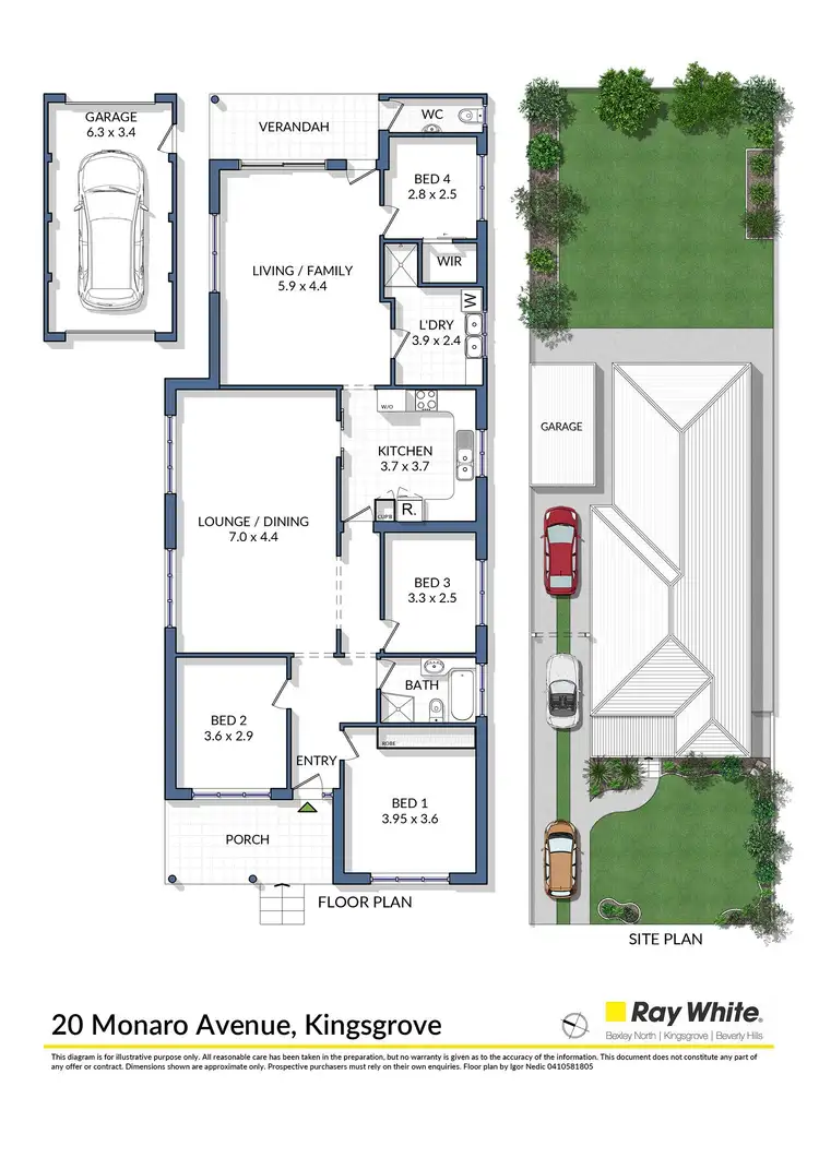 Floorplan of Homely house listing, 20 Monaro Avenue, Kingsgrove NSW 2208
