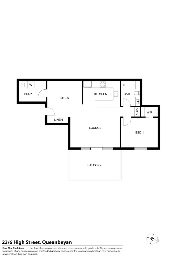 Floorplan of Homely apartment listing, 23/6 High Street, Queanbeyan NSW 2620