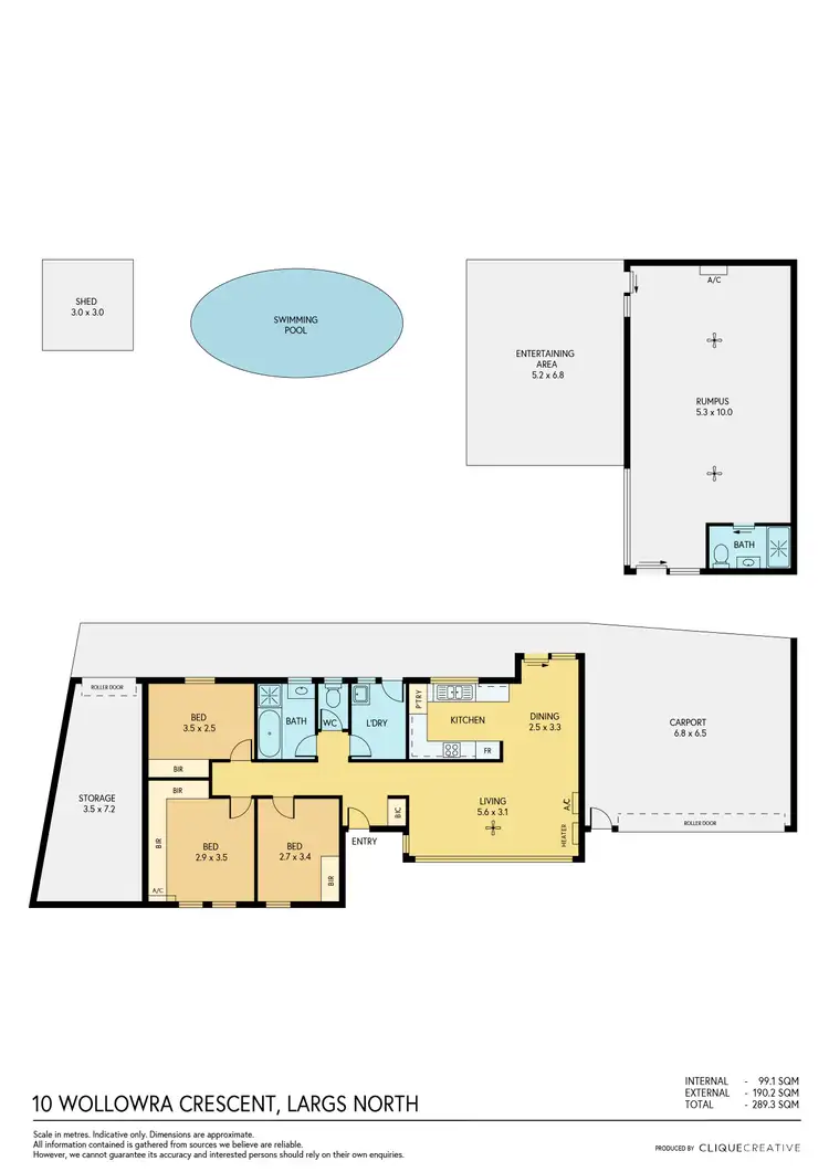 Floorplan of Homely house listing, 10 Wollowra Crescent, Largs North SA 5016