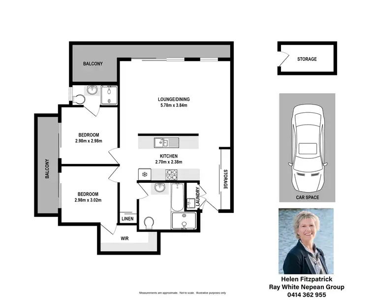 Floorplan of Homely apartment listing, 16/20 Santley Crescent, Kingswood NSW 2747