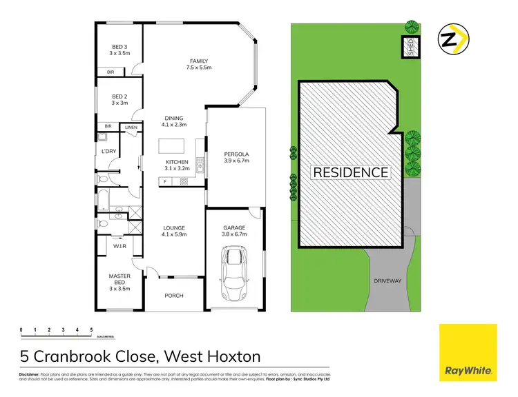 Floorplan of Homely house listing, 5 Cranbrook Close, West Hoxton NSW 2171