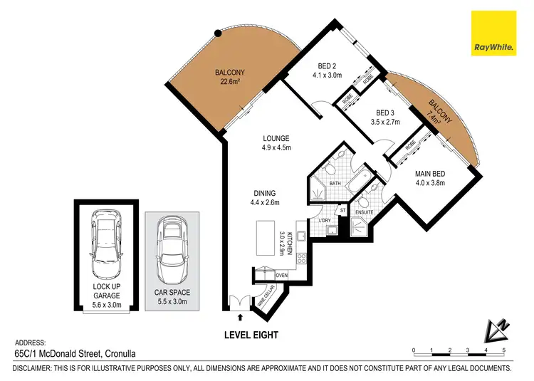 Floorplan of Homely apartment listing, 65C/1 McDonald Street, Cronulla NSW 2230