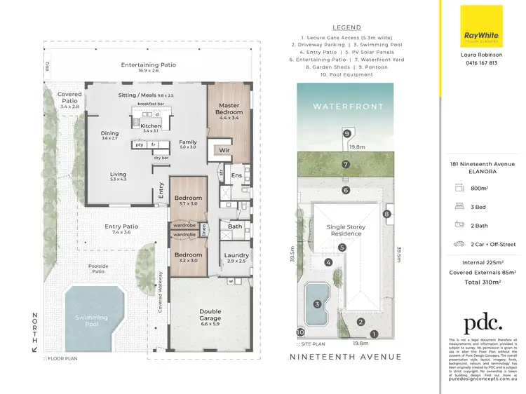 Floorplan of Homely house listing, 181 Nineteenth Avenue, Elanora QLD 4221