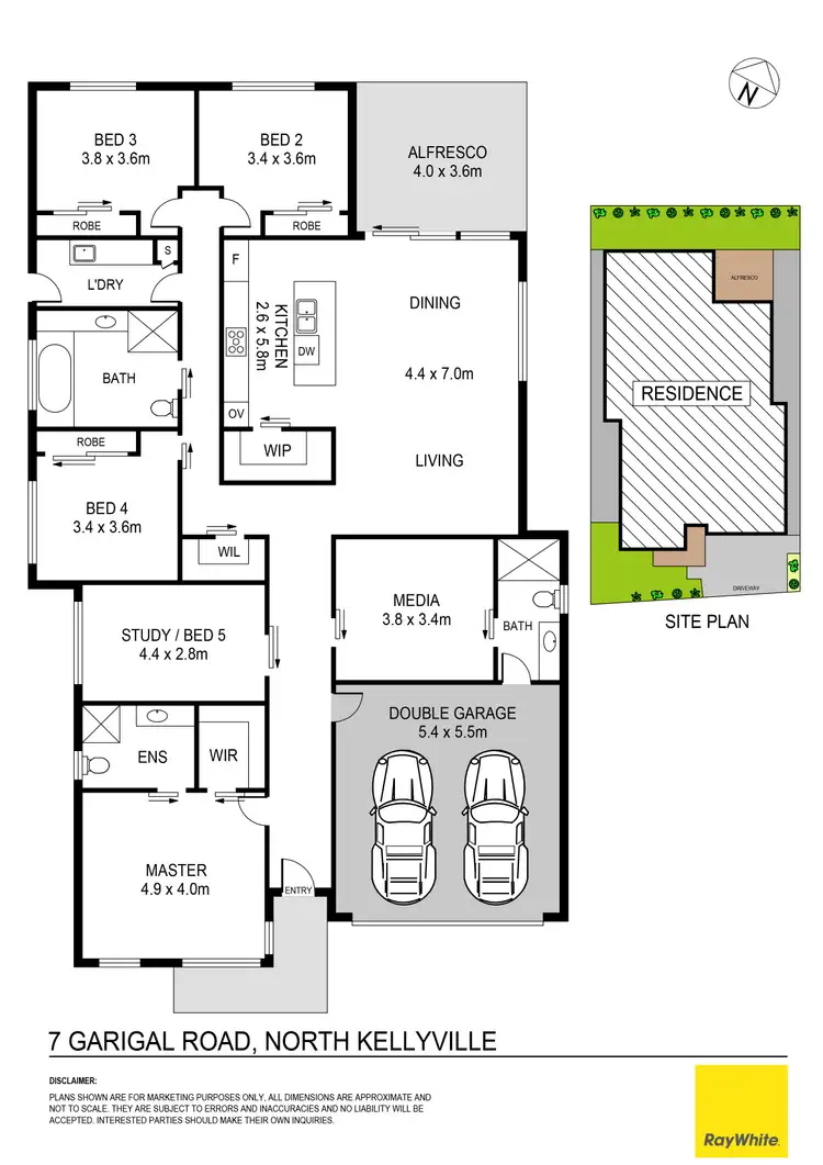 Floorplan of Homely house listing, 7 Garigal Road, North Kellyville NSW 2155