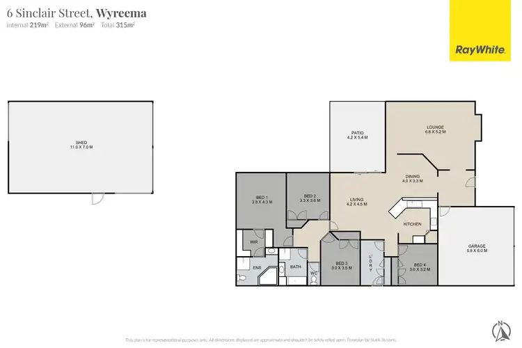 Floorplan of Homely house listing, 6 Sinclair Street, Wyreema QLD 4352