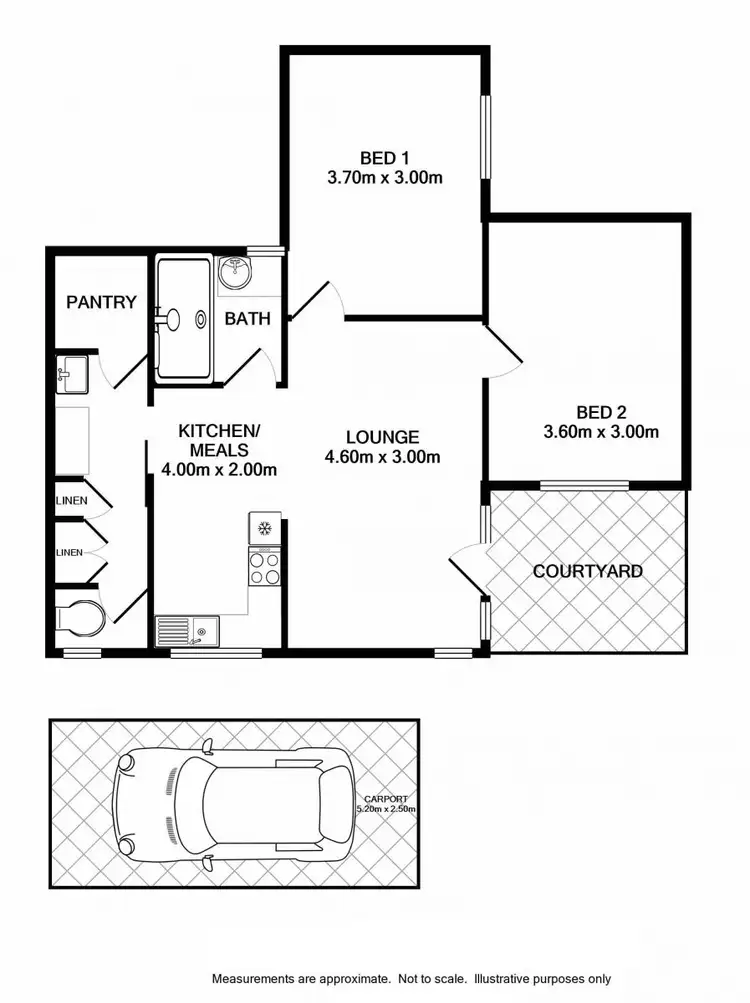 Floorplan of Homely unit listing, 3/393 Griffith Road, Lavington NSW 2641