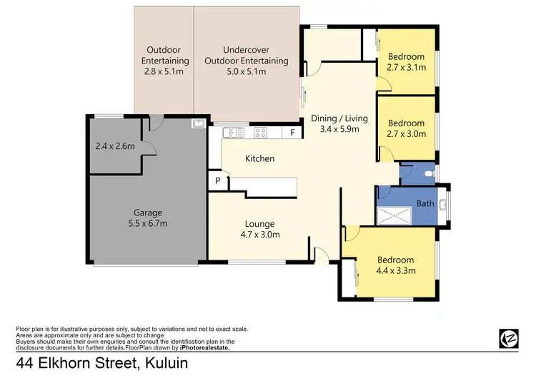 Floorplan of Homely house listing, 44 Elkhorn Street, Kuluin QLD 4558