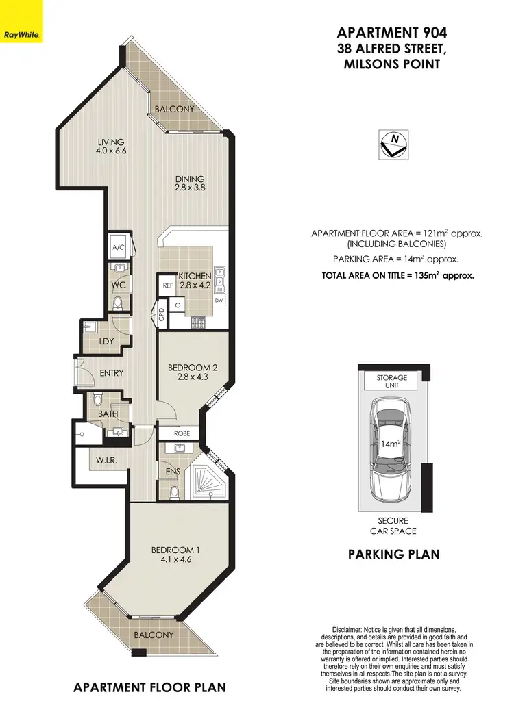 Floorplan of Homely apartment listing, 904/38 Alfred Street, Milsons Point NSW 2061