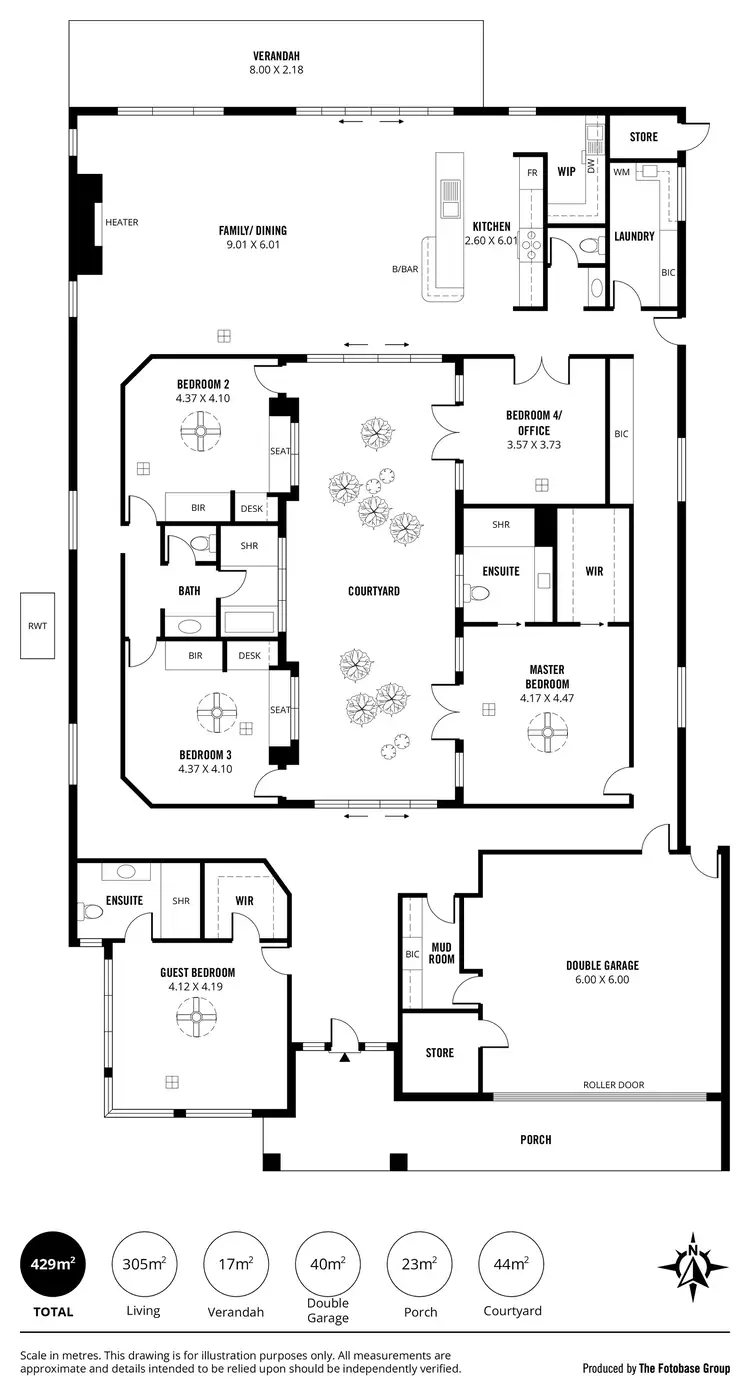 Floorplan of Homely house listing, 34 Miami Avenue, West Beach SA 5024