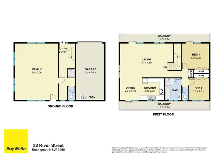 Floorplan of Homely house listing, 38 River Street, Brushgrove NSW 2460