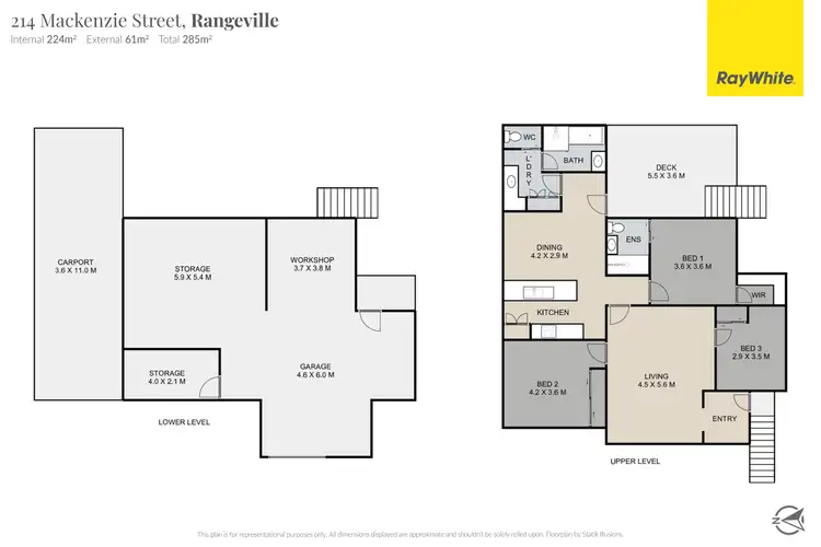 Floorplan of Homely house listing, 214 Mackenzie Street, Rangeville QLD 4350