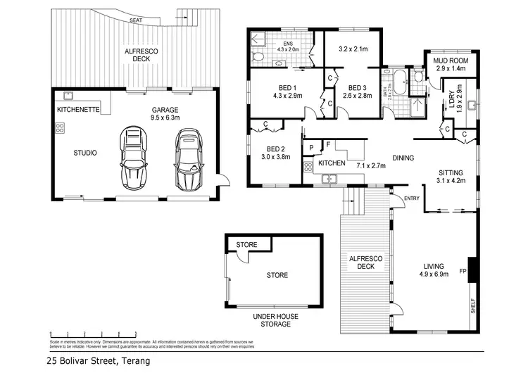 Floorplan of Homely house listing, 25 Bolivar Street, Terang VIC 3264