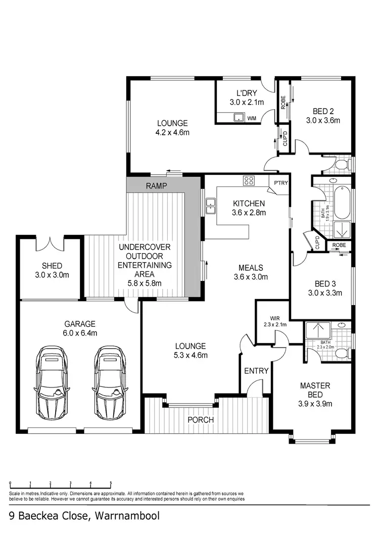 Floorplan of Homely house listing, 9 Baeckea Close, Warrnambool VIC 3280