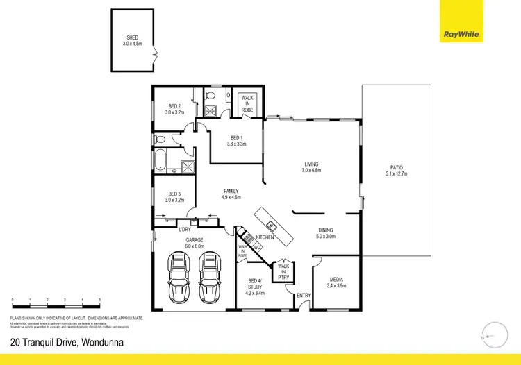 Floorplan of Homely house listing, 20 Tranquil Drive, Wondunna QLD 4655