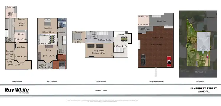 Floorplan of Homely block of units listing, 14 Herbert Street, Wandal QLD 4700