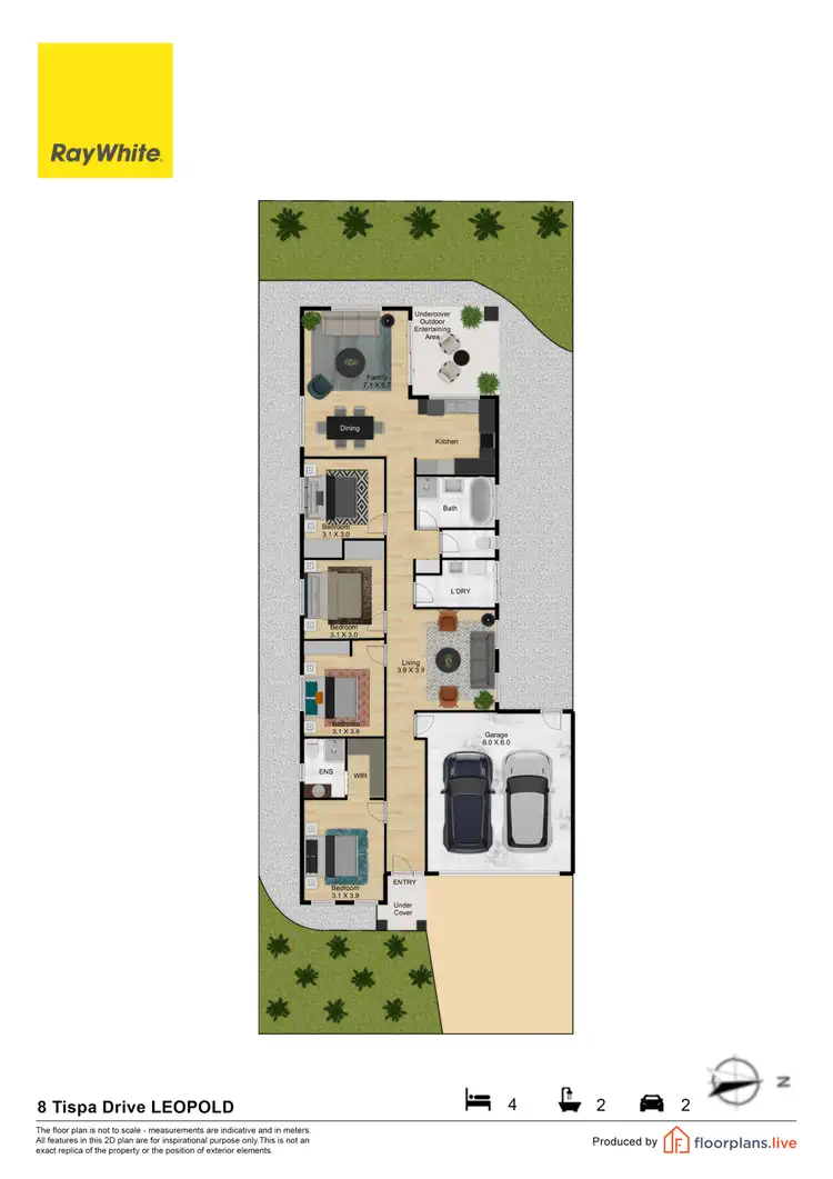 Floorplan of Homely house listing, 8 Tispa Drive, Leopold VIC 3224