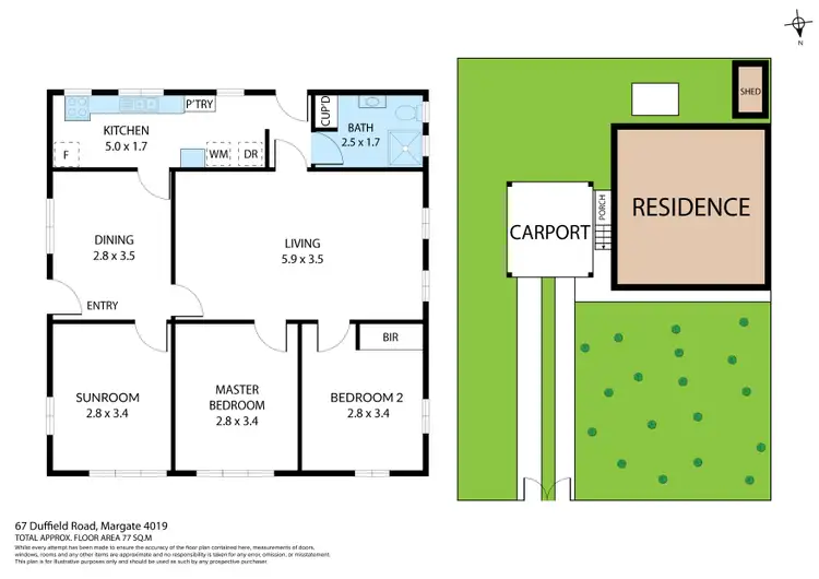Floorplan of Homely house listing, 67 Duffield Road, Margate QLD 4019