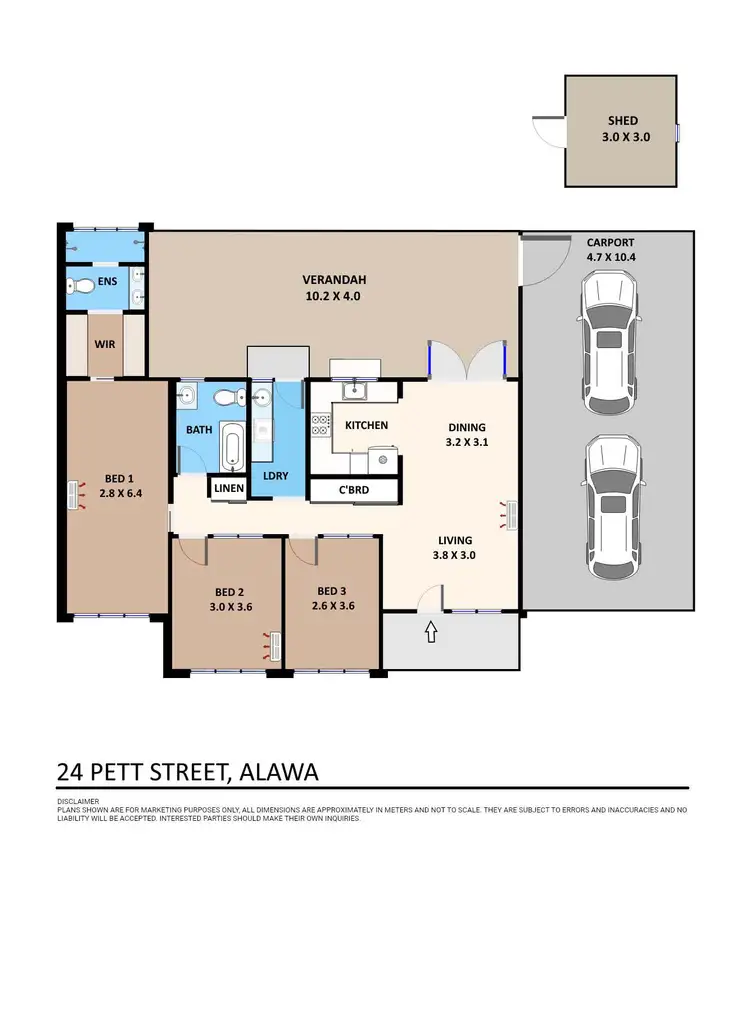 Floorplan of Homely house listing, 24 Pett Street, Alawa NT 810