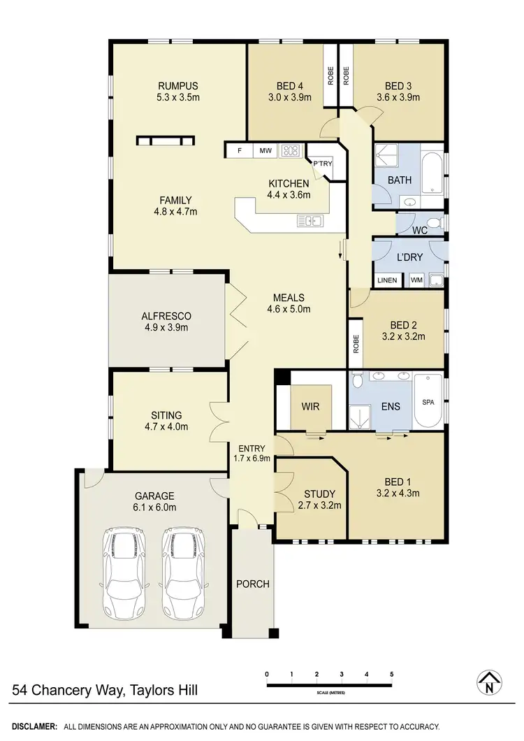 Floorplan of Homely house listing, 54 Chancery Way, Taylors Hill VIC 3037