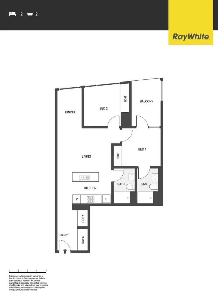 Floorplan of Homely apartment listing, 1008/2 Grazier Lane, Belconnen ACT 2617