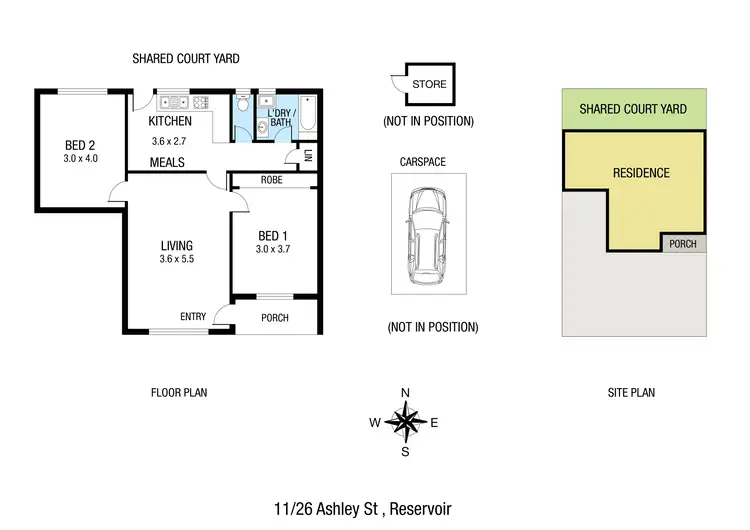 Floorplan of Homely unit listing, 11/26 Ashley Street, Reservoir VIC 3073