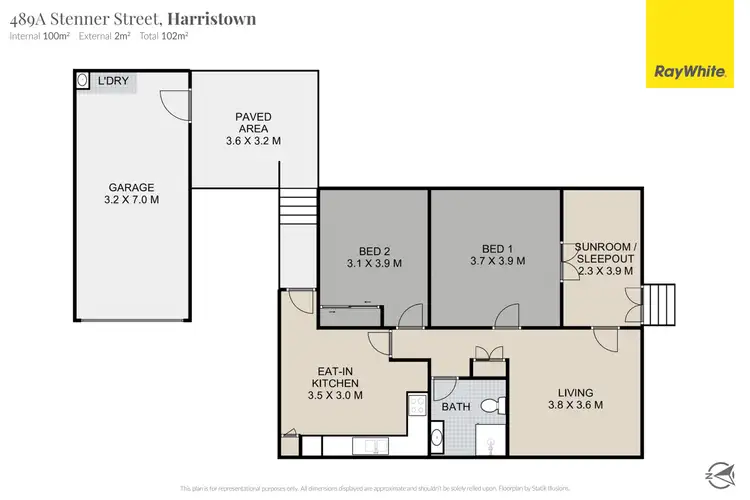 Floorplan of Homely house listing, 489A Stenner Street, Harristown QLD 4350