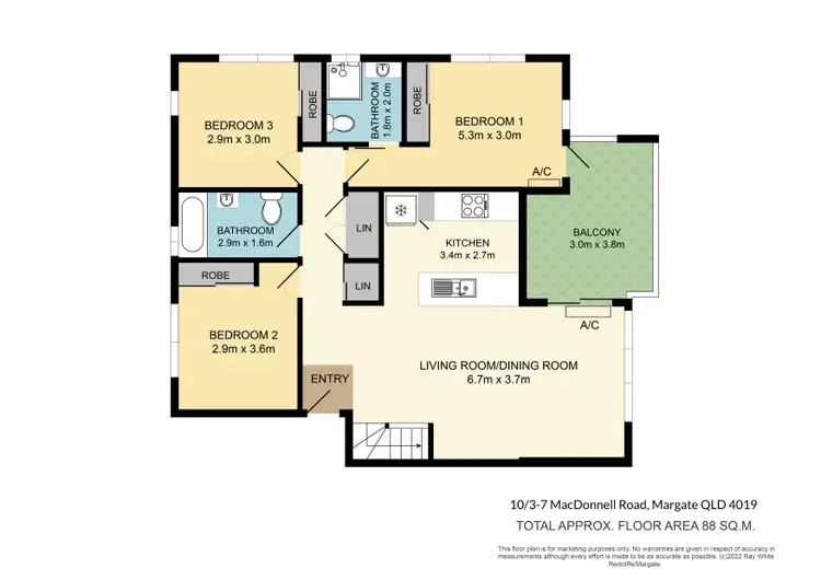 Floorplan of Homely unit listing, 10/3-7 MacDonnell Road, Margate QLD 4019