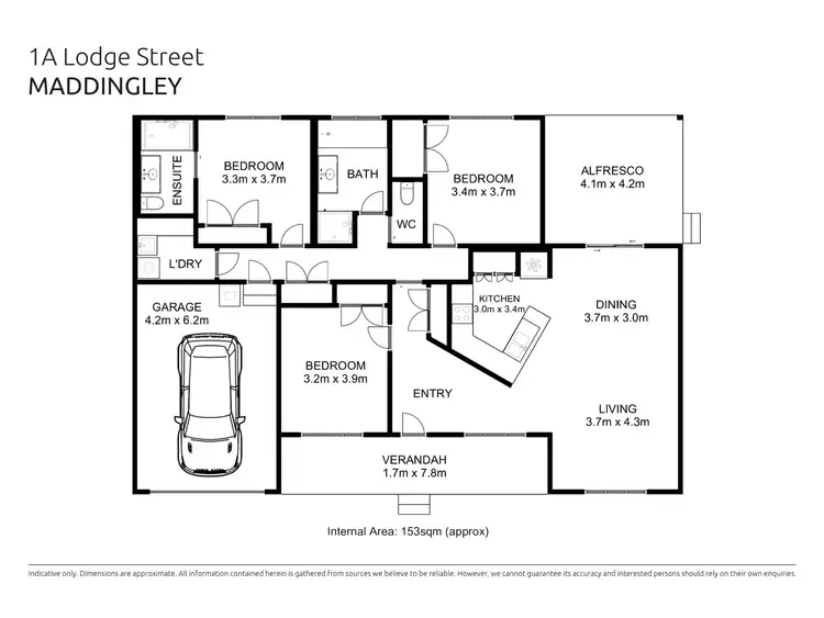 Floorplan of Homely house listing, 1A Lodge Street, Maddingley VIC 3340