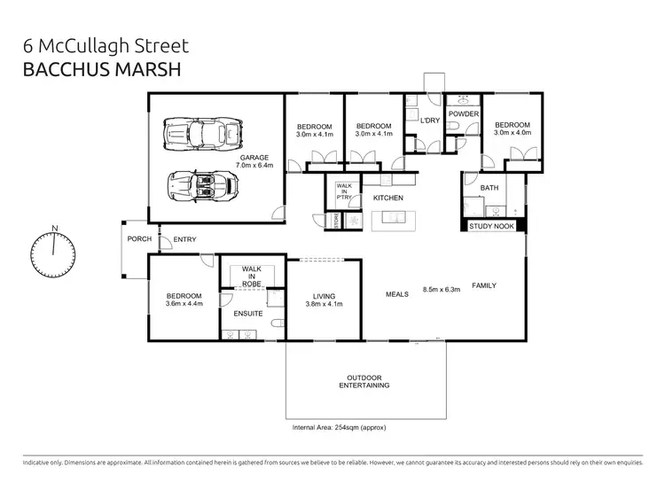 Floorplan of Homely house listing, 6 McCullagh Street, Bacchus Marsh VIC 3340