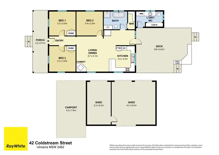 Floorplan of Homely house listing, 42 Coldstream Street, Ulmarra NSW 2462
