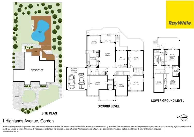 Floorplan of Homely house listing, 1 Highlands Avenue, Gordon NSW 2072