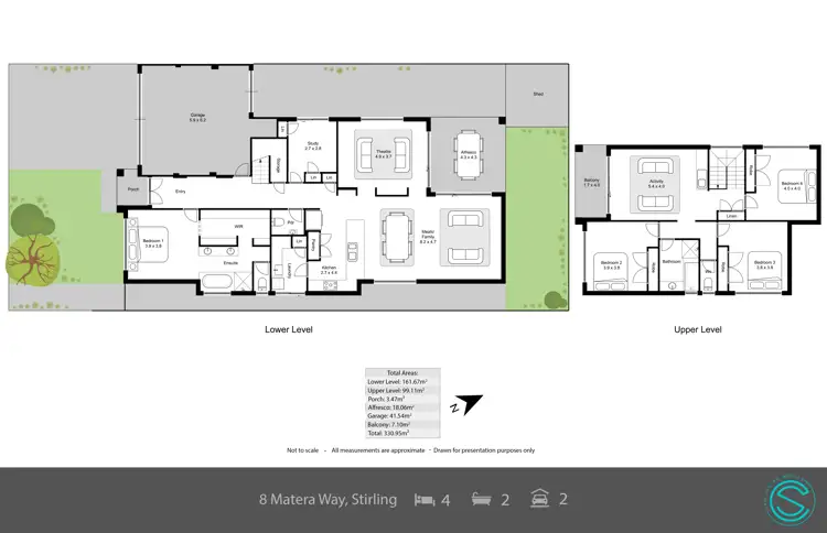 Floorplan of Homely house listing, 8 Matera Way, Stirling WA 6021