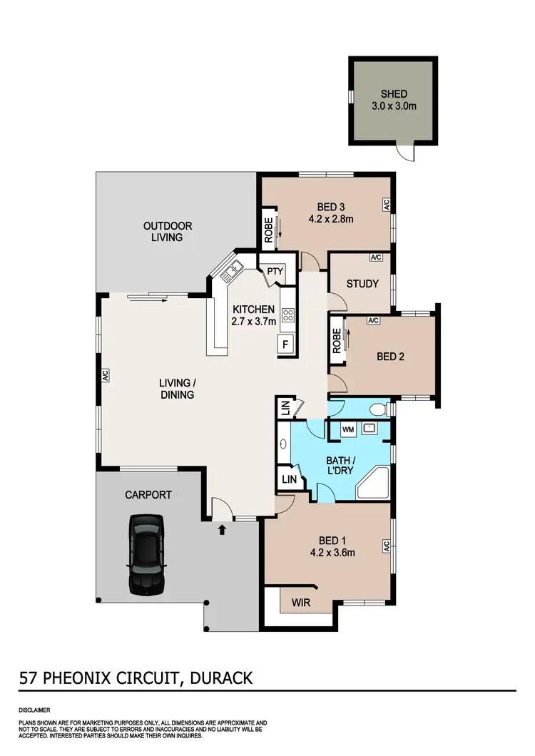 Floorplan of Homely house listing, 57 Phoenix Circuit, Durack NT 830