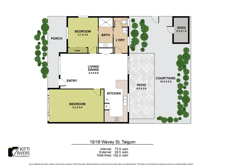 Floorplan of Homely villa listing, 15/18 Wavey Street, Zillmere QLD 4034