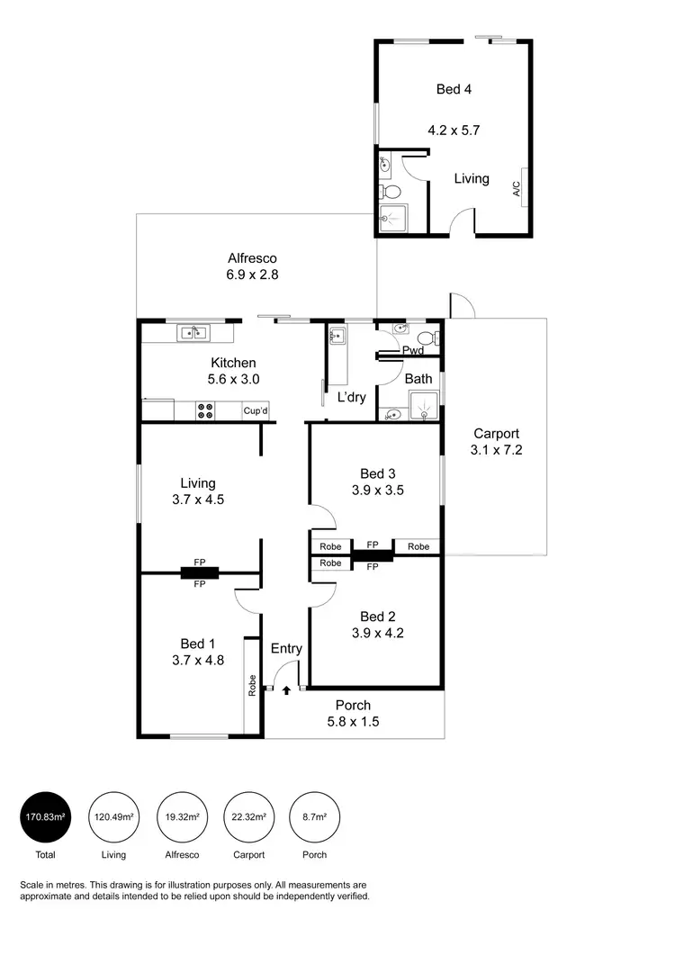 Floorplan of Homely house listing, 49 Fletcher Road, Birkenhead SA 5015