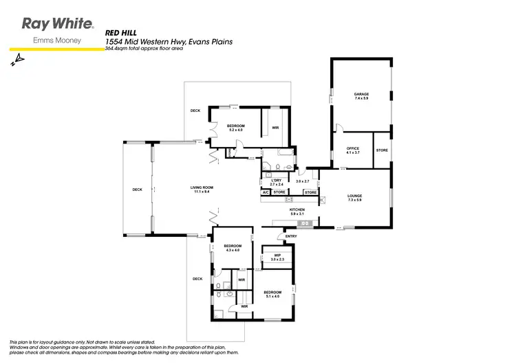 Floorplan of Homely rural property listing, 1554 Mid Western Highway, Evans Plains NSW 2795