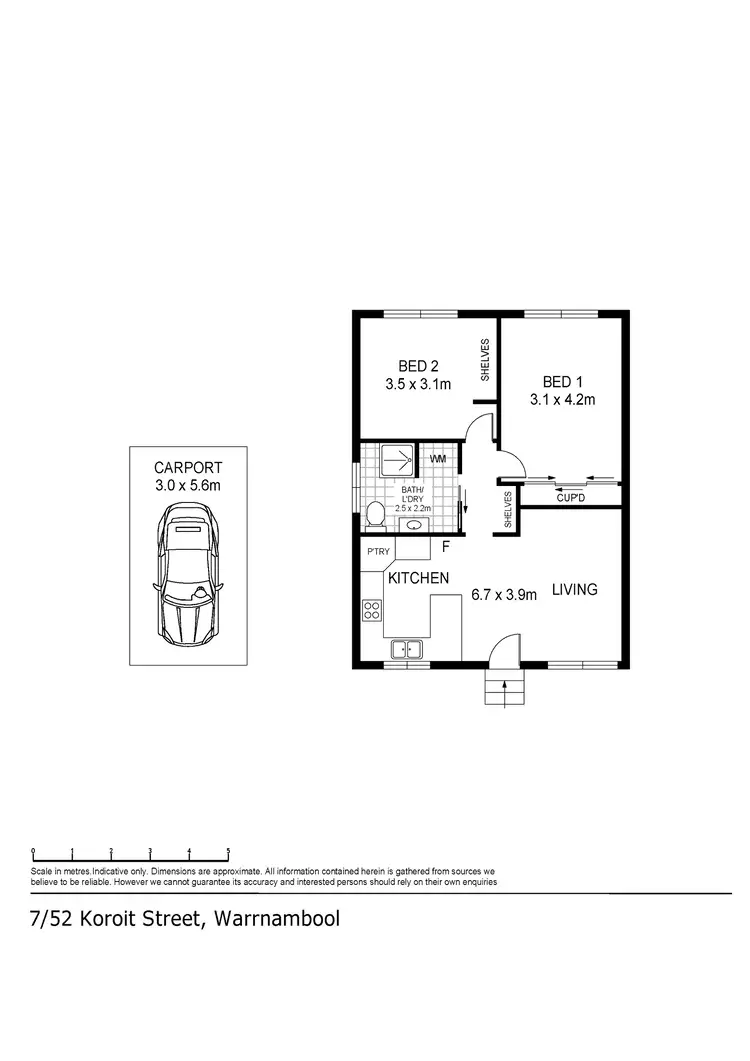 Floorplan of Homely house listing, 7/52 Koroit Street, Warrnambool VIC 3280